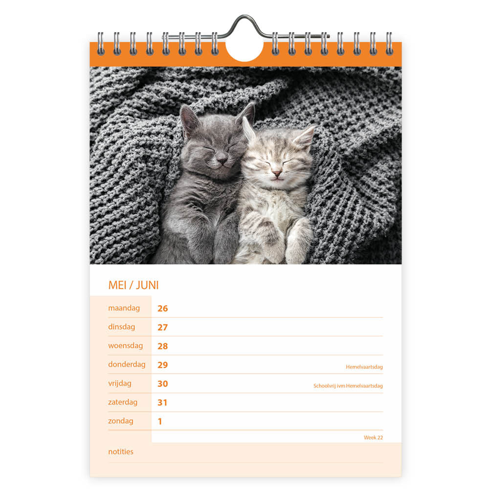 Katten WEEKnotitie kalender 2025