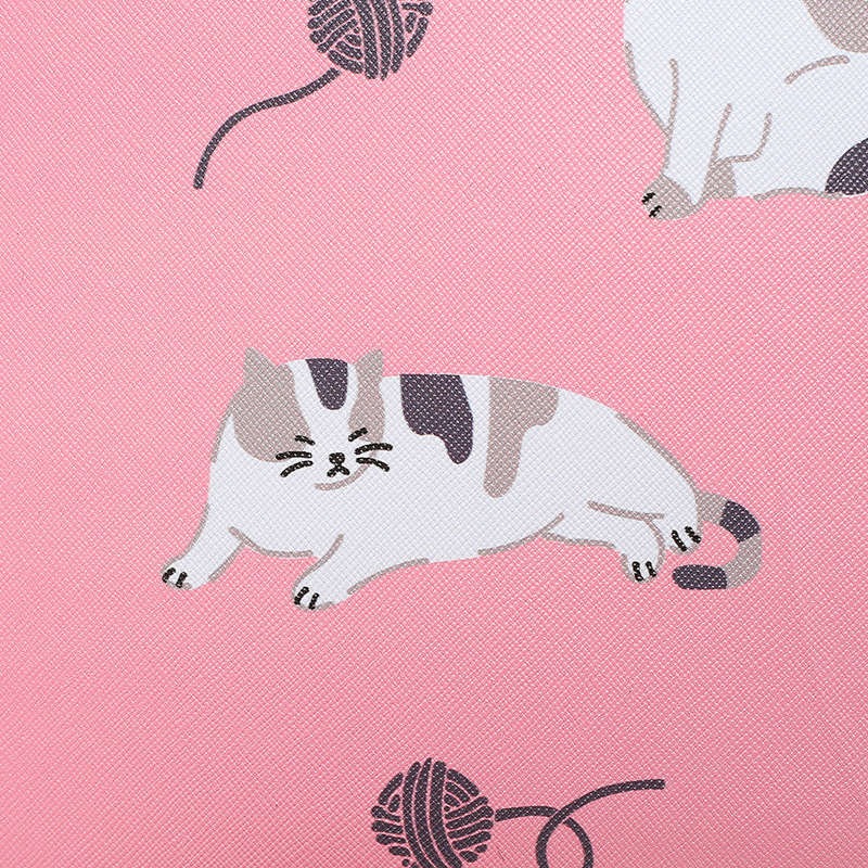 The Happy Cat Shop | Katten reiskoffer | Roze met kattenprint