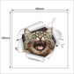 The Happy Cat Shop | Katten stickers 3D 😻 Katten muursticker Cyperse kat - Miaaauuuww afmeting
