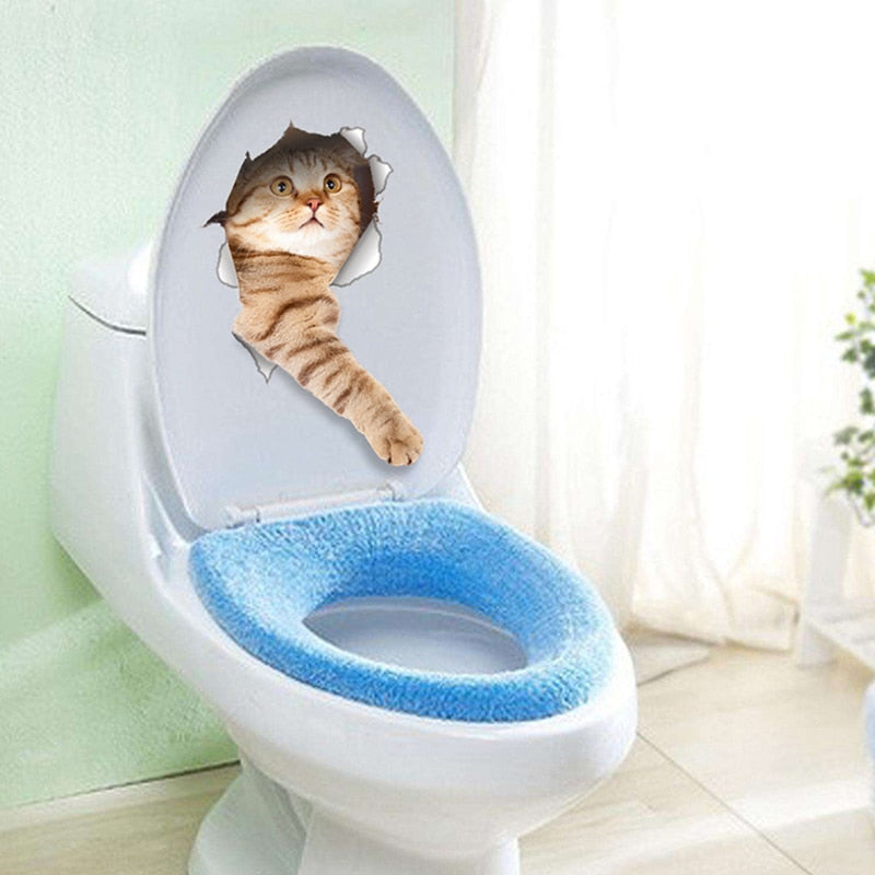 The Happy Cat Shop | Katten stickers 3D 😻 Katten sticker 3D rode kat - Ben er bijna